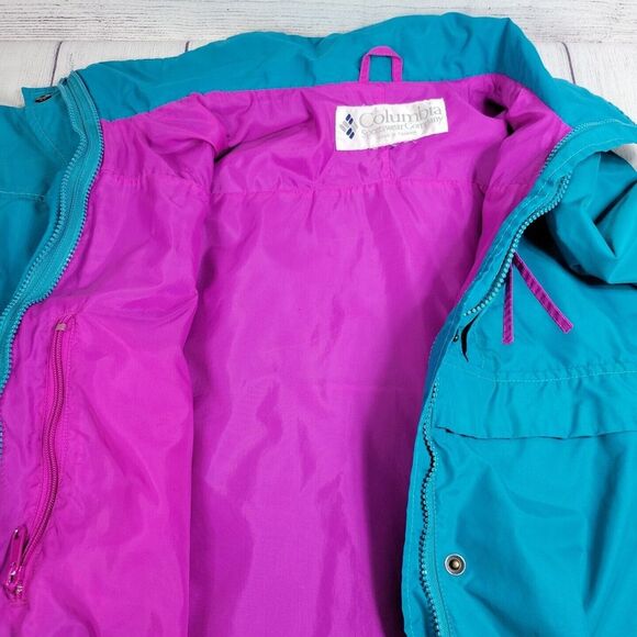 Columbia Sportswear Women's X-Large Turquoise Parka‎ Jacket With Stand-up Collar - Picture 3 of 10